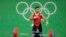 L'égyptien Mohamed Ihab Youssef en finale des 77kg aux Jeux Olympiques de Rio le 10 août 2016.