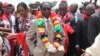 FILE: Zimbabwean President Robert Mugabe is seen during celebrations to mark his 89th birthday in Bindura about 100 kilometres north of Harare, Saturday, March, 2, 2013. 