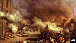 'Empires of Food' author Evan Fraser says the sharp rise in food prices in 2008 and the food riots that followed remind him of the period leading up to the bloody French Revolution. (Prise du palais des Tuileries by Jean Duplessis-Bertaux)