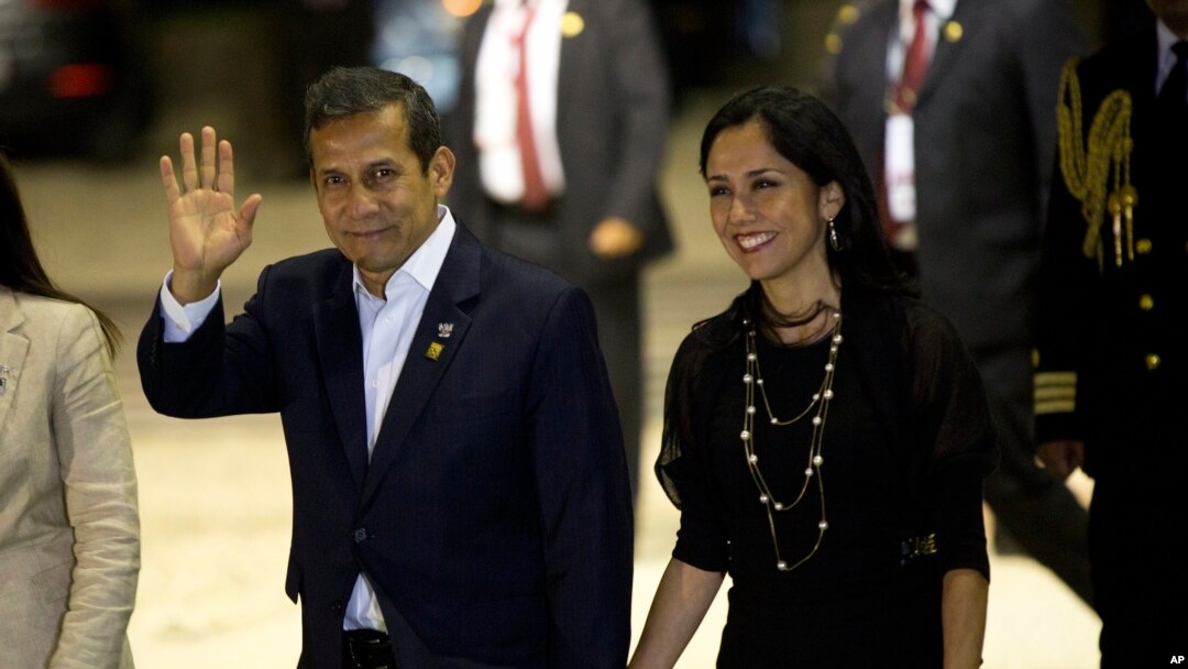 El ex presidente de Perú Ollanta Humala y su esposa son acusados de usar en beneficio personal donaciones de campaña ilegales.