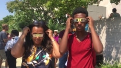 Eclipse Watchers in Washington DC