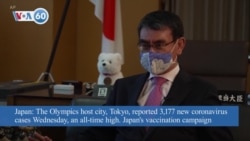 VOA60 Addunyaa - Olympics host city Tokyo reported 3,177 new coronavirus cases