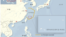 中日有争议的尖阁列岛/钓鱼岛地理位置