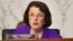 FILE - Sen. Dianne Feinstein speaks during a hearing of the Senate Judiciary Committee on Capitol Hill in Washington, Oct. 15, 2020.