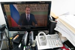 El canciller ruso Sergey Lavrov se dirige a la Asamblea General, pero por videoconferencia.