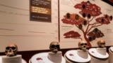 FILE - Casts of skulls are seen inside an exhibit of early human species inside the Smithsonian Hall of Human Origins, Thursday, July 20, 2023, at the Smithsonian Museum of Natural History, in Washington. 