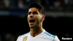 Le joueur espagnol Marco Asensio à Madrid, le 27 août 2017.