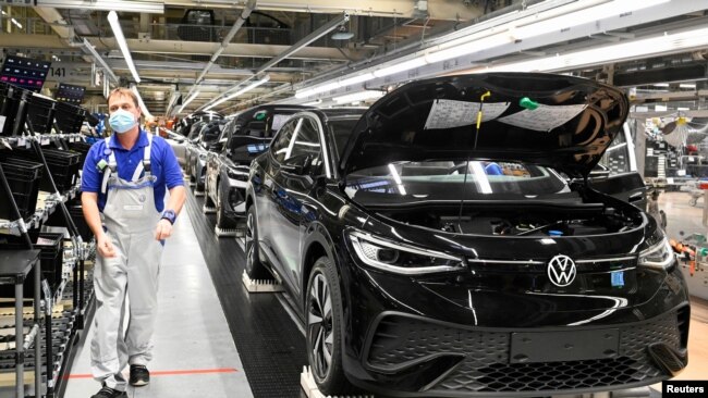 FILE PHOTO: Volkswagen's plant in Zwickau, Germany