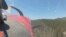 This screenshot from a video, taken by passengers Alex Arhets and Nathan Williams, shows the group in the plane as it takes off from an airfield in the U.S. state of Idaho, as the plane begins losing altitude and as it hits the tree tops and crashes in th