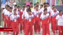 Hàn Quốc-Triều Tiên diễu hành chung tại Olympic