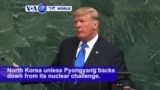 VOA60 World - Trump Threatens 'Total Destruction' of North Korea in First UN Speech