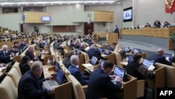 Sidang majelis rendah parlemen Rusia (Duma) di Moskow (foto: dok). 