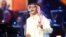 Saudi Arabian singer Rabeh Sager peforms during a concert in Jeddah, Saudi Arabia, Jan. 30, 2017. 