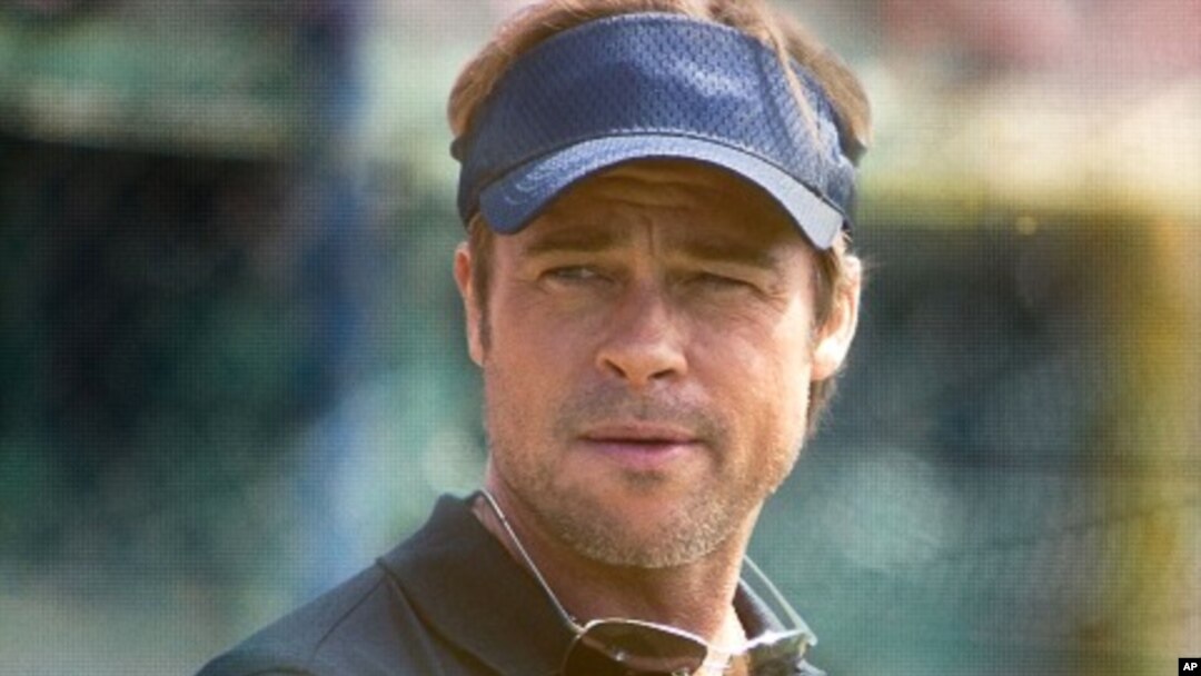 Brad Pitt in a scene from "Moneyball"