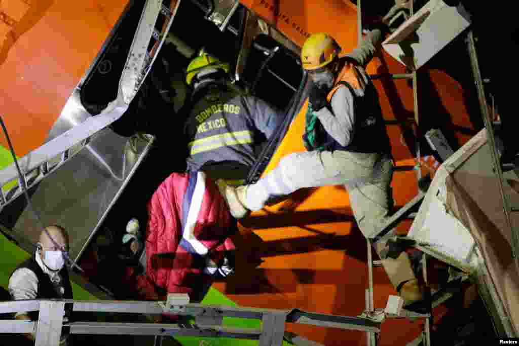 La zona en torno a la estaci&#243;n Olivos se llen&#243; de ambulancias, rescatistas, camiones de bomberos, patrullas de la Guardia Nacional, del Ej&#233;rcito y de la Marina.