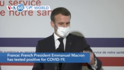 VOA60 Addunyaa - French President Macron Tests Positive for Coronavirus