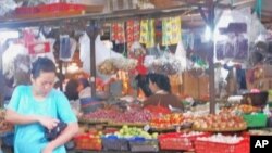 Women in the market in Indonesia