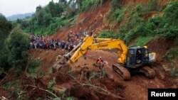 FILE — Landslide following heavy rains within Matathia area of Kimende Escarpment, in Kiambu County, Kenya May 15, 2024.