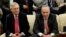 Senate Majority Leader Mitch McConnell and Senate Minority Leader Chuck Schumer take part in a meeting with U.S. President Donald Trump and other Congressional leaders in the Oval Office of the White House in Washington, U.S., Dec. 7, 2017. 