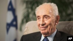 以色列前總統佩雷斯(資料照片)