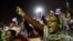 Sudanese anti-government protesters chant slogans during a demonstration in Khartoum, Sudan, Sunday, Sept. 29, 2013. Photo/Khalil Hamra)