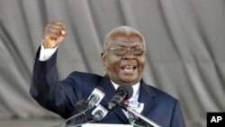 Mozambique President Armando Guebuza during a speech (File Photo)
