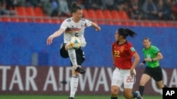 Match de football féminin entre l'Allemagne et l'Espagne, image de courtoisie.