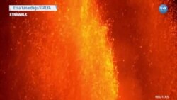 Etna Yeniden Lav Püskürttü
