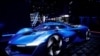 Mobil prototipe Alpine Alpenglow Hy6 dipamerkan di Paris Auto Show 2024 di Paris, Prancis, 14 Oktober 2024. (Benoit Tessier/REUTERS)