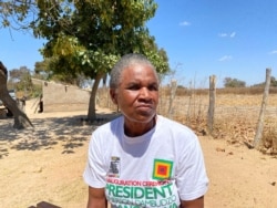 Sixty-three year old Emilliana Duri, a former Zimbabwean soldier, hopes the government’s repossession of land will not affect her new place in Mazowe district Sep. 5, 2020. (VOA/Columbus Mavhunga)