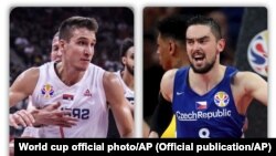 Bogdan Bogdanović, Srbija (L) i Tomaš Satoranski (D), Češka, ilustrativna fotografija (Foto: Official publication/AP)