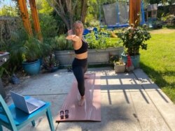 Photo of Hannah Gjerde working out. (Courtesy of photo/Hannah Gjerde)