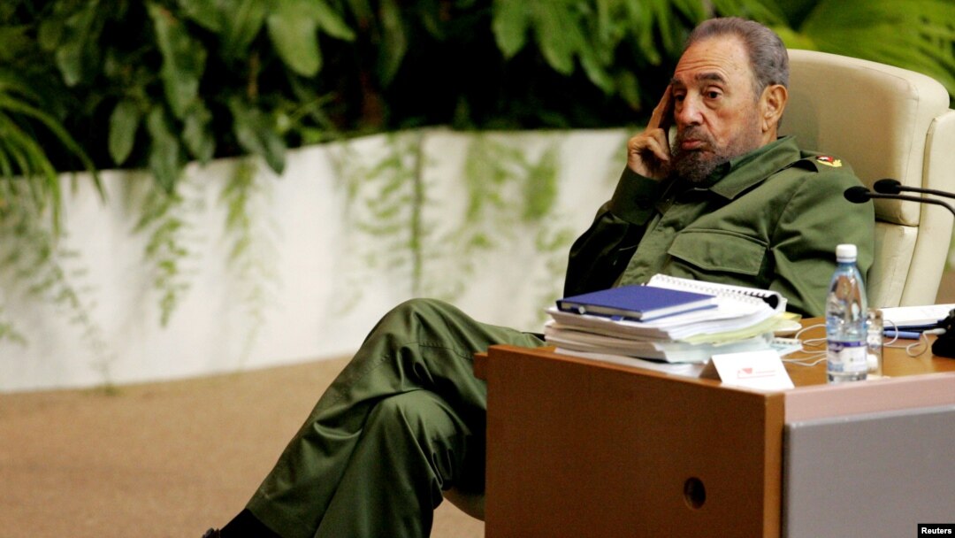 Cuban President Fidel Castro attends a conference on terrorism in Havana's convention centre June 3, 2005. 