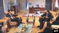 Srpski šef diplomatije i predsednik Republike Srpske tokom susreta u Banjaluci