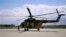 This May 13, 2013 file photo shows a Mi-17 helicopter, used by the Afghan air force sitting on Bagram Air Field in Afghanistan. It is one type of helicopter Nigeria is buying from Russia.