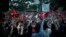 Turkish protesters sing and shout slogans during a demonstration at Taksim Square in Istanbul, June 5, 2013. 