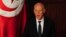 Le nouveau président tunisien Kais Saied lors de sa prestation de serment, à Tunis, le mercredi 23 octobre 2019. 