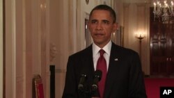 ປະທານາທິບໍດີ Barack Obama ປະກາດຂ່າວການຕາຍຂອງນາຍ Osama bin Laden ໃຫ້ຊາວອາເມຣິກັນແລະຊາວໂລກຮູ້ ໃນຕອນເດິກຂອງຄືນວັນອາທິດ ທີ 1 ພຶດສະພາ 2011.