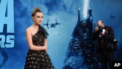 Millie Bobby Brown tiba di penayangan perdana film "Godzilla: King of the Monster" di Los Angeles,Sabtu, 18 Mei 2019.