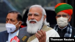 FILE - India's Prime Minister Narendra Modi in New Delhi, India, Jan. 29, 2021.