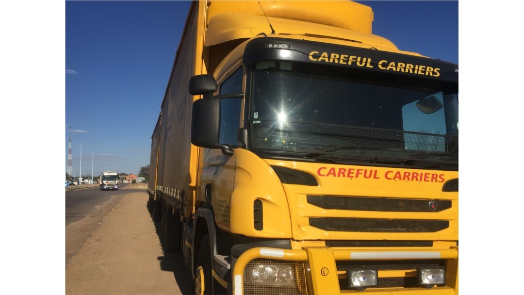 Truck drivers have to exercise patience at entry points in Botswana due to COVID-19 tests. (Mqondisi Dube/VOA).