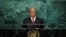FILE - Prime Minister Pakalitha Mosisili of Lesotho addresses the United Nations General Assembly in the Manhattan borough of New York, U.S., Sept. 23, 2016.