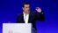 Greek Prime Minister Alexis Tsipras delivers a speech during the opening of the annual International Trade Fair of Thessaloniki, in Thessaloniki, Greece, Sept. 8, 2018. 