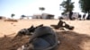 A student footwear is left behind after gunmen abducted students at the Government Science school in Kankara, in northwestern Katsina state, Nigeria, Dec. 15, 2020.