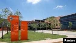 An entrance of the Nelson Mandela Children's Hospital is seen during its official opening in Johannesburg, South Africa, Dec. 2, 2016. 