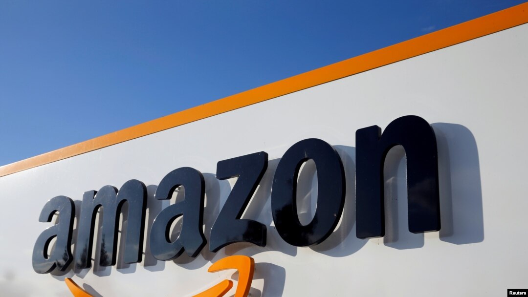 Logo Amazon di Bovers, Perancis, 8 Agustus 2018. (Foto: Reuters)