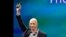 Amazon CEO Jeff Bezos shows off the new 'Fire' smartphone at a news conference in Seattle, Washington, June 18, 2014.  