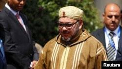 Le roi du Maroc Mohammed VI lors d'une viiste à Addis Abeba, Ethiopie, 19 novembre 2016.