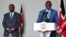 FILE - Kenya's President William Ruto flanked by his Deputy President Rigathi Gachagua at a press conference in Nairobi, Kenya July 19, 2024. 