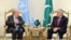 UN Secretary-General Antonio Guterres speaking with Pakistani Foreign Minister Ishaq Dar during their meeting in Islamabad. (AFP)